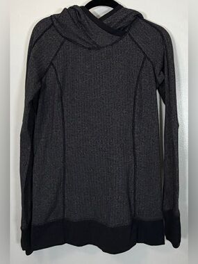 lululemon athletica Dark Gray Hooded Cowl Sweater